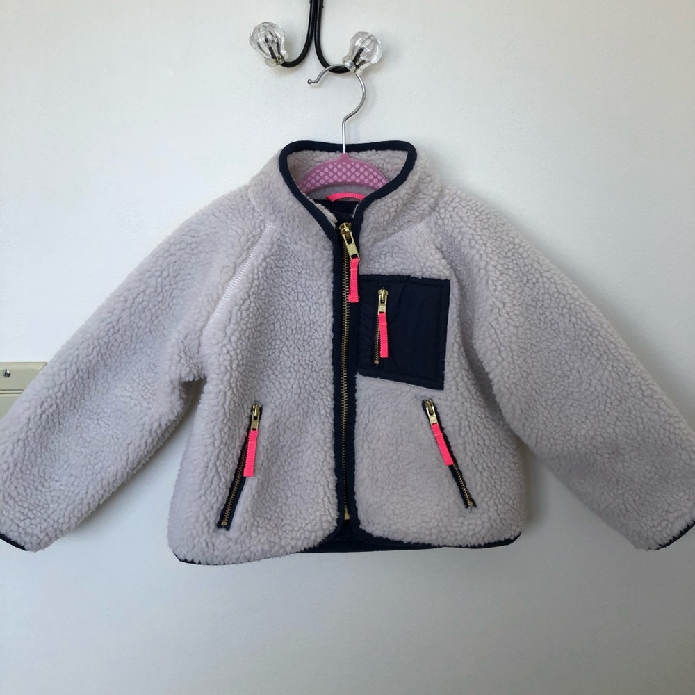 J.Crew Crewcuts Sherpa Jacket - 2T Girls